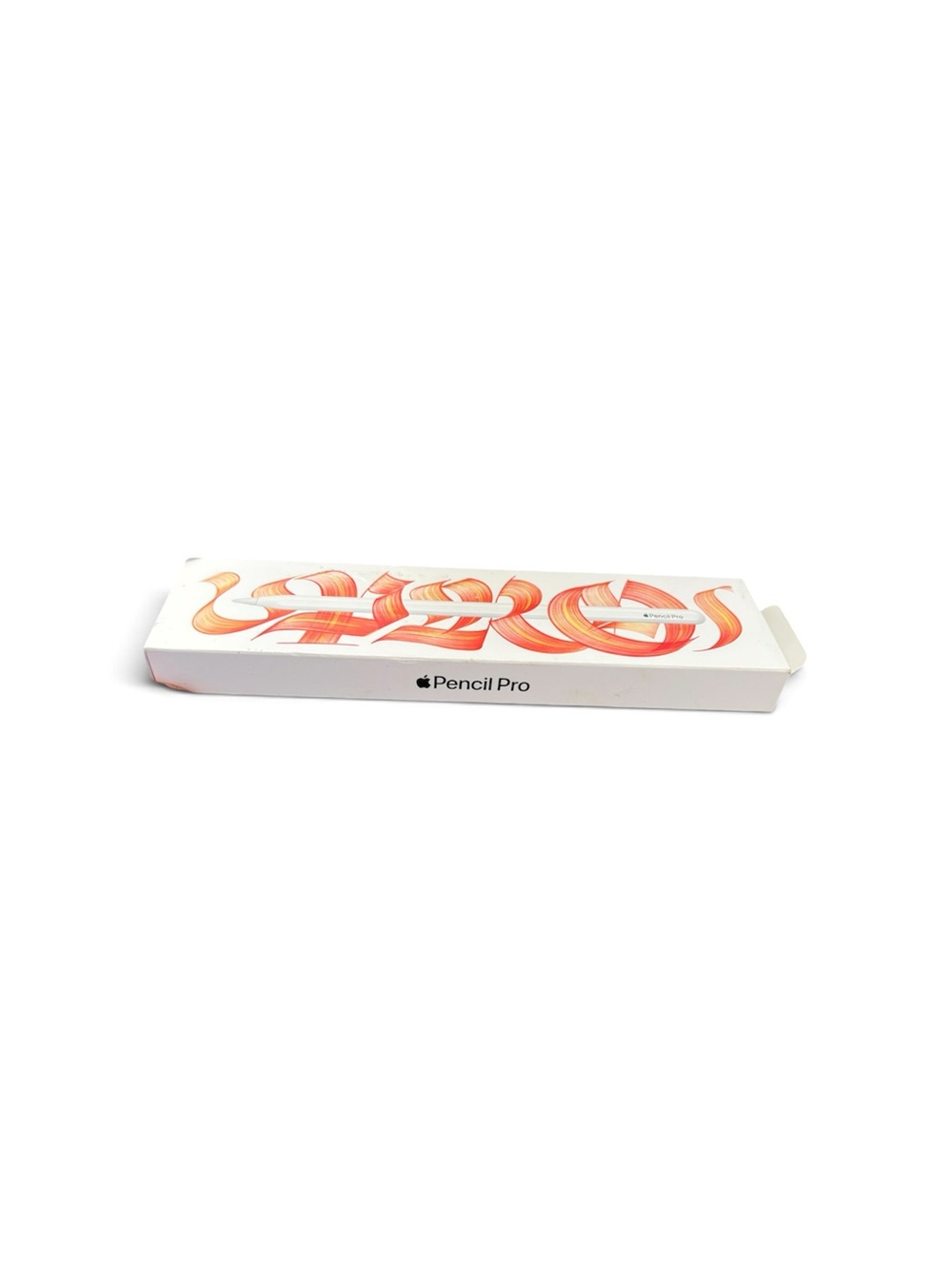Apple Pencil Pro - White with Orange Accent Box